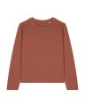 Dames T-shirt Stanley Stella Muser Long Sleeve Heritage Brown